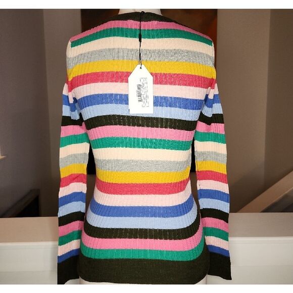 English Factory Multicolor Striped Sweater Size S NWT - Picture 2 of 5